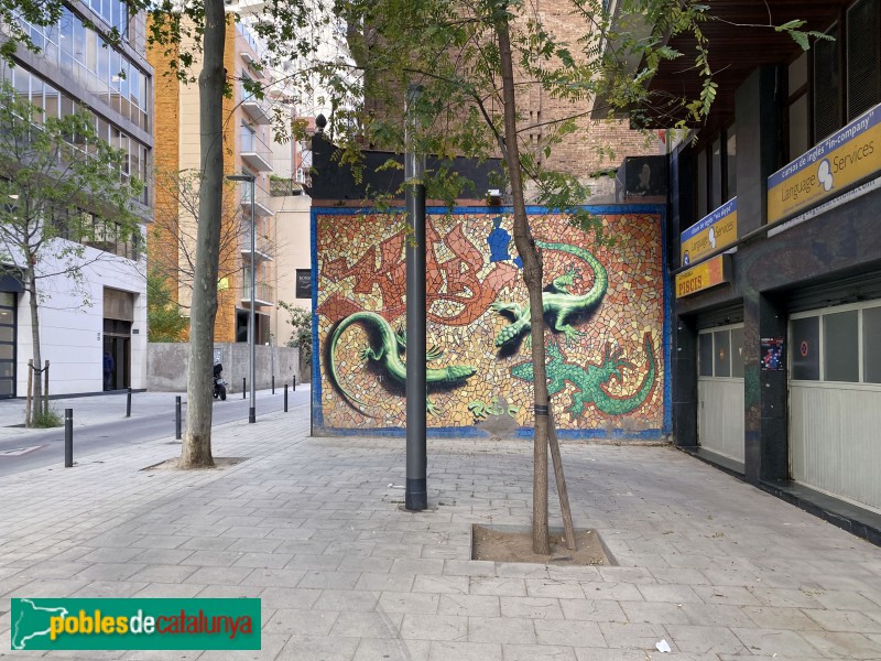 Barcelona - Mural de les Sargantanes