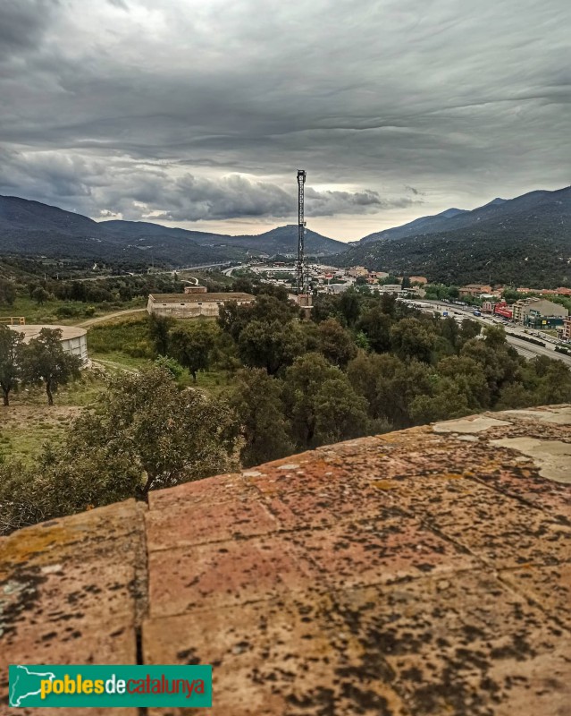 La Jonquera - Panoràmica des de la torre del Serrat de la Plaça