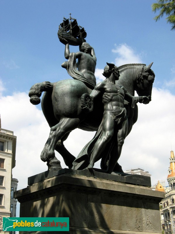 Barcelona - Escultura <i>Barcelona</i> (Frederic Marès)