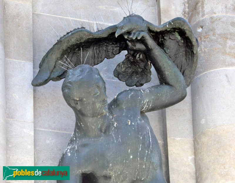 Barcelona - Escultura <i>Pastor de l'àliga</i> (Pau Gargallo)