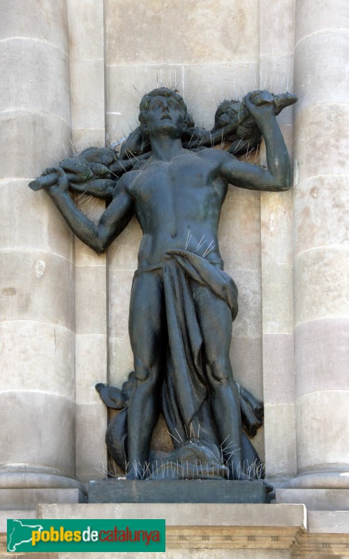 Barcelona - Escultura <i>Pescador</i> (Josep Tenas)