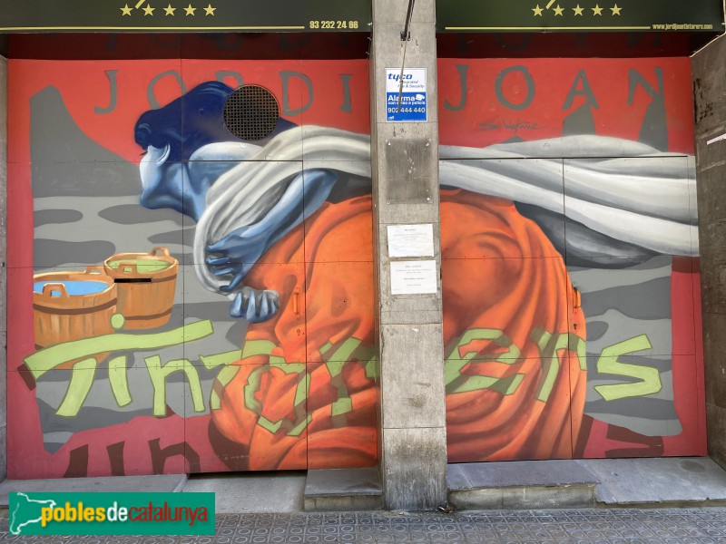 Barcelona - Mural Tintorers. Cartagena, 196