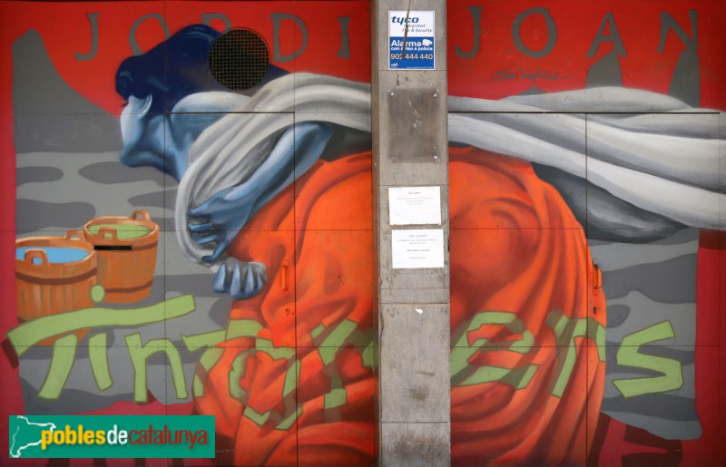 Barcelona - Mural Tintorers. Cartagena, 196