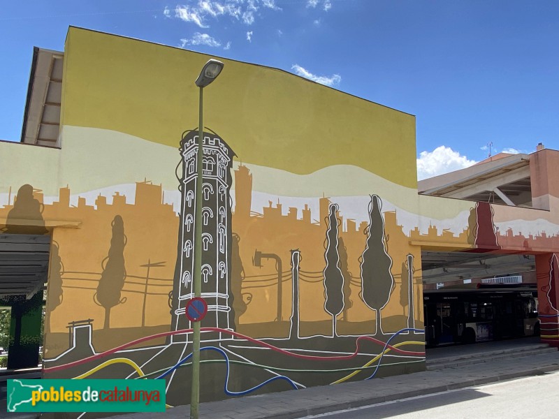 Cornellà de Llobregat - Mural de l'Estació d'Autobusos