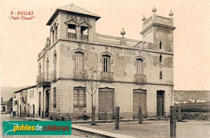 Begues - Petit Casal. Postal antiga