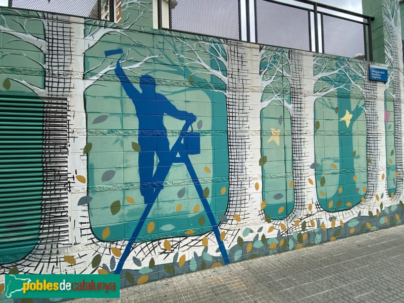 Cornellà de Llobregat - Mural de la plaça Sant Ildefons