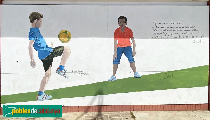 Cornellà de Llobregat - Mural Comunitat (Pilar Ruiz)