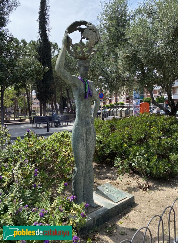 Cornellà de Llobregat - Escultura <i>La dona i el món</i>