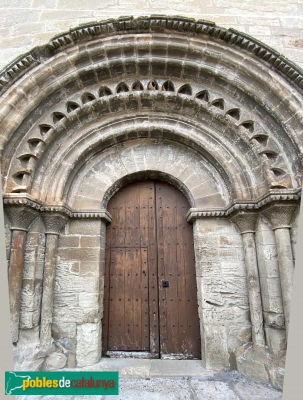 Vinaixa - Església de Sant Joan Baptista. Portada