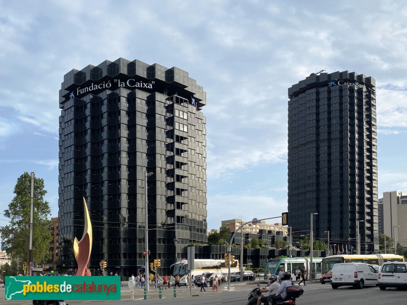Barcelona - Torres de la Caixa (Diagonal) (Foto: Albert Esteves, 2021) Barcelona - Torres de la Caixa (Diagonal)