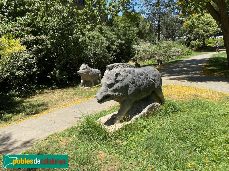 Barcelona - Escultures d'animals als Jardins Vicens Vives (Foto: Albert Esteves, 2021) Barcelona - Escultures d'animals als Jardins Vicens Vives