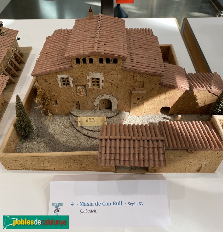 Sabadell - Maqueta de la masia de Can Rull, feta per Carlos López