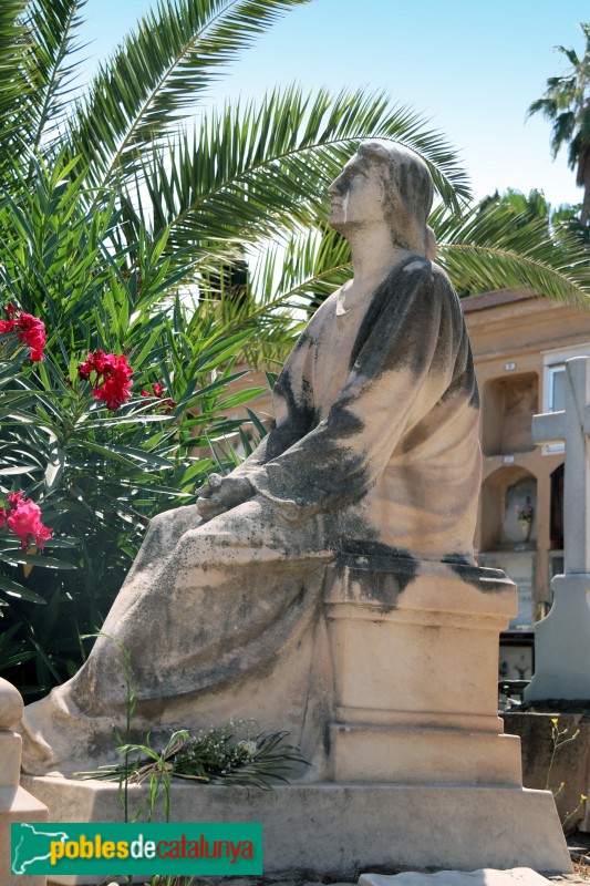 Barcelona - Cementiri de les Corts. Sepulcre Pere Serra i Pons