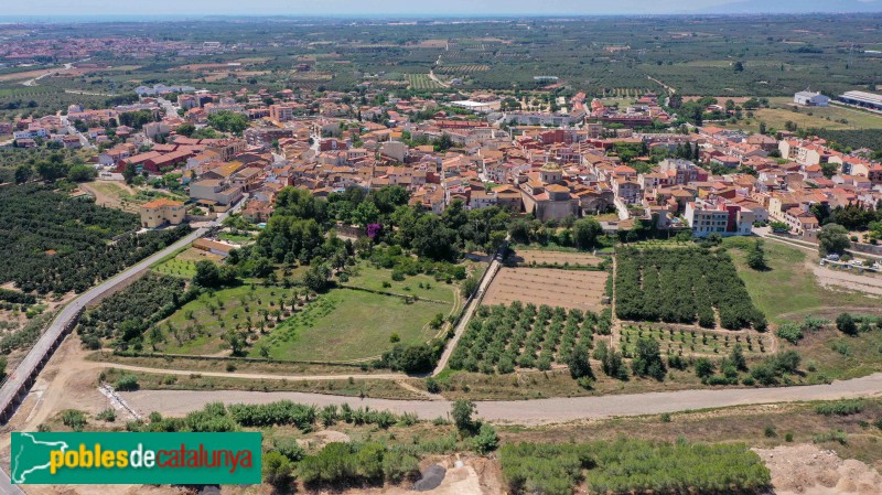 Vilallonga del Camp. Panoràmica aèria