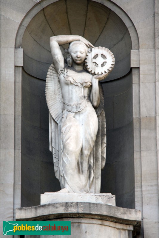 Barcelona - Edifici Caixa Catalunya. Escultura