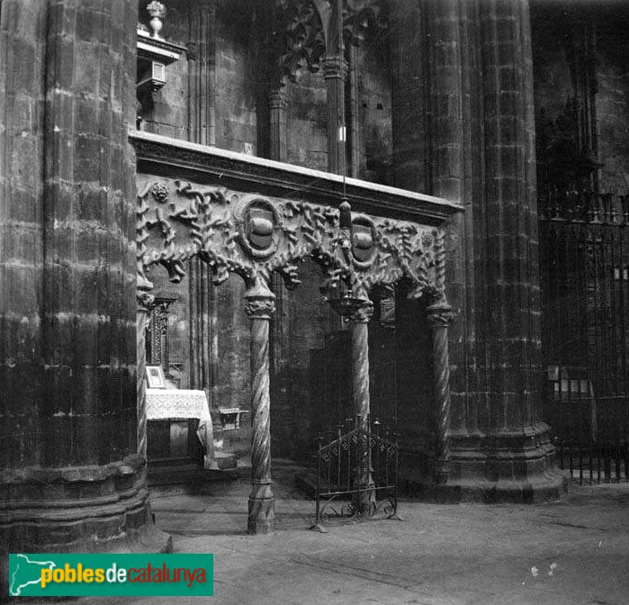 Tortosa - Catedral. Cancell de la capella de la Pietat i del Sant Sepulcre