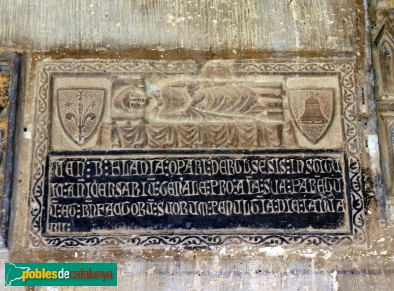 Tortosa - Catedral. Làpida del claustre (1360-70)