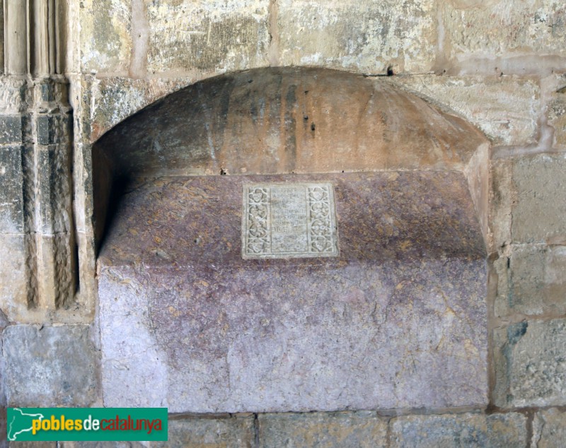 Tortosa - Catedral. Tomba de Pere de Teià (†1206)