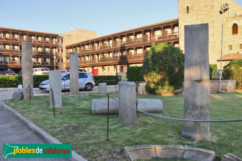 Tortosa - Castell de la Suda. Columnes d'època romana