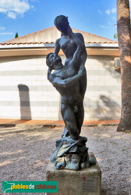 Tortosa - Jardins del Príncep. Escultura <i>Gengis Kan</i>