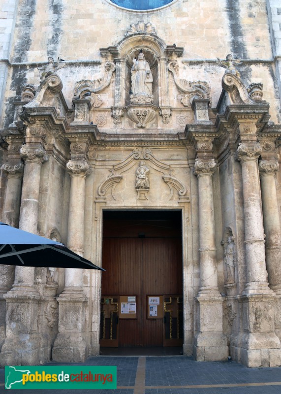 El Vendrell - Església de Sant Salvador. Portada