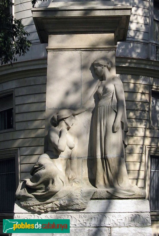 Barcelona - Monument a Rafael Casanova. Relleu de Josep Llimona (Foto: Albert Esteves, 2007) Barcelona - Monument a Rafael Casanova. Relleu de Josep Llimona