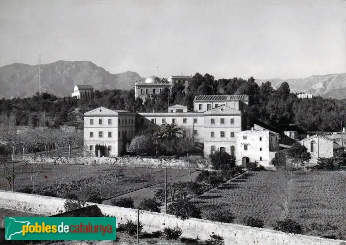 Roquetes - Col·legi de Sant Josep i Observatori de l'Ebre (postal antiga)