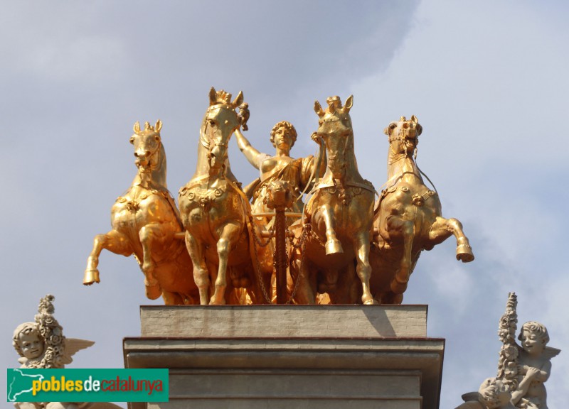 Barcelona - Parc de la Ciutadella. La Quàdriga de l'Aurora