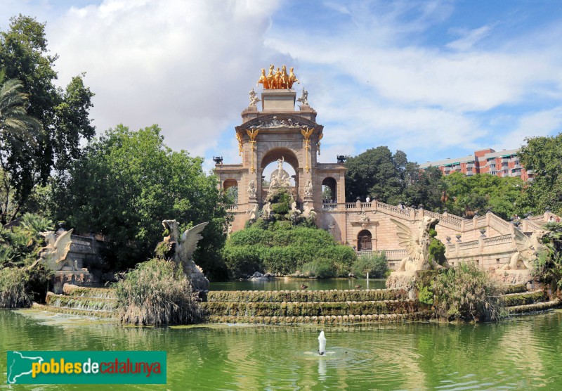 Barcelona - Parc de la Ciutadella. Cascada