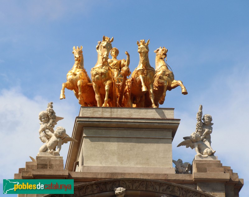 Barcelona - Parc de la Ciutadella. La Quàdriga de l'Aurora