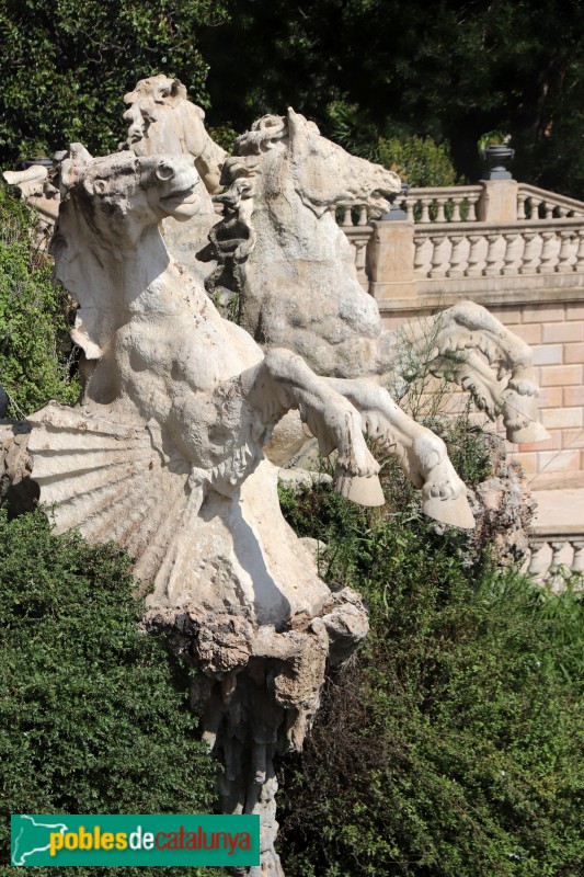 Barcelona - Parc de la Ciutadella. Cascada. El Naixement de Venus