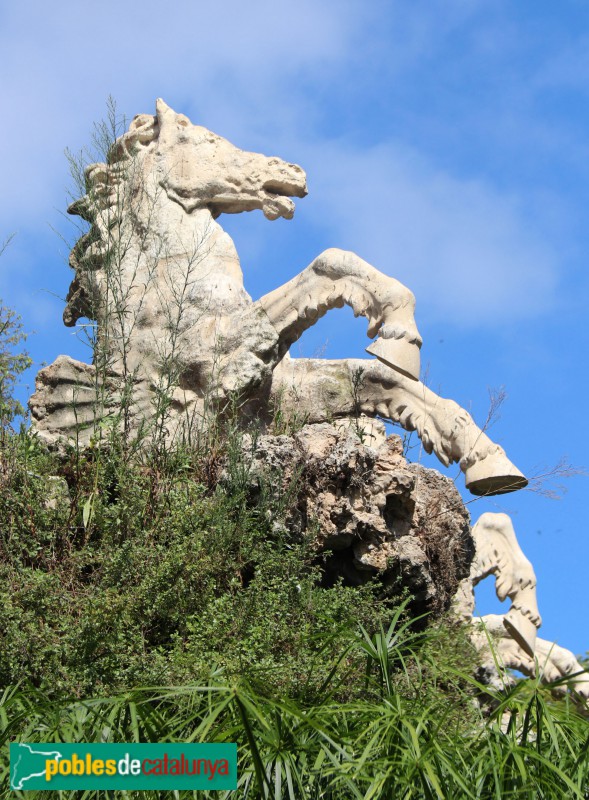 Barcelona - Parc de la Ciutadella. Cascada. El Naixement de Venus