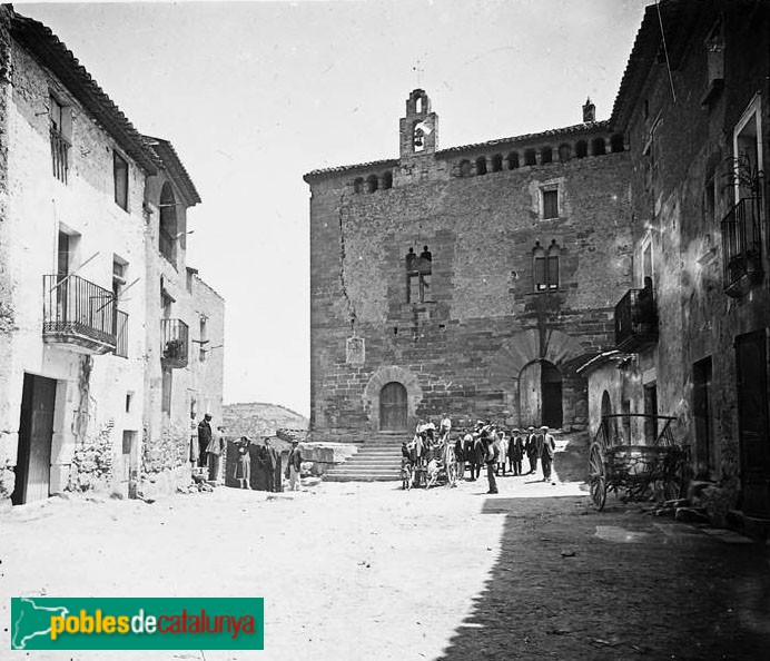 L'Espluga Calba - Castell (Foto: Josep Salvany -Fons Salvany. Biblioteca de Catalunya-, 1919) L'Espluga Calba - Castell
