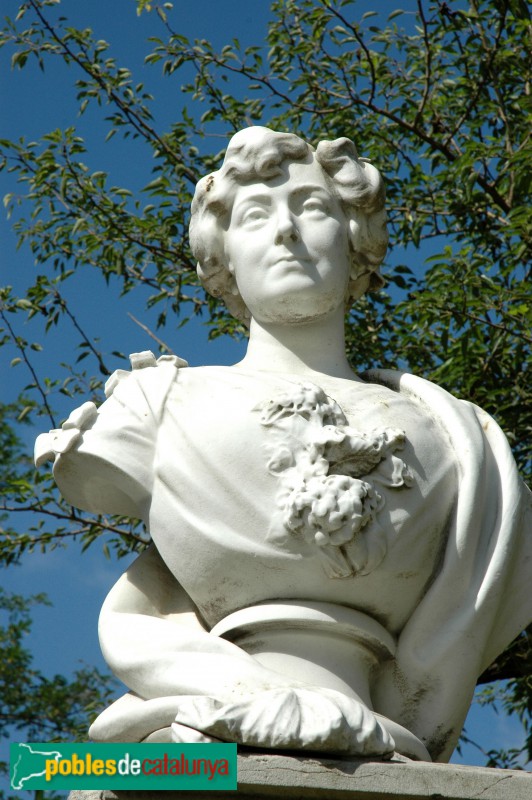 Barcelona - Parc de la Ciutadella. Bust de Pepita Teixidor