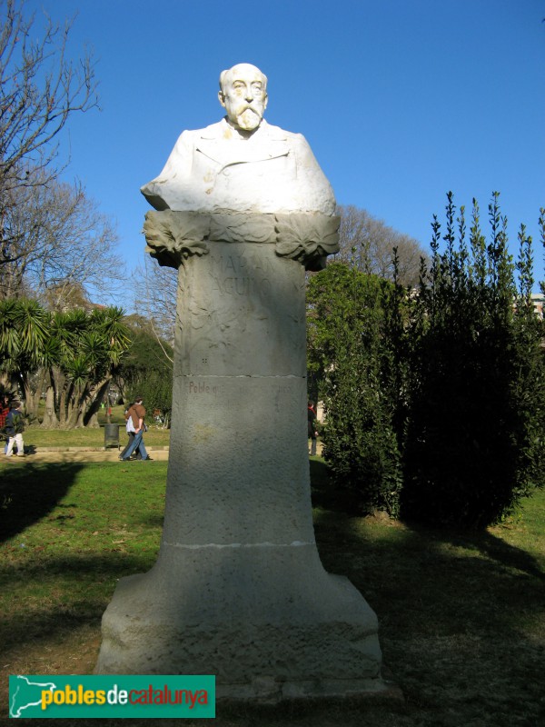 Barcelona - Parc de la Ciutadella. Monument a Marià Aguiló