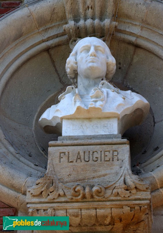 Barcelona - Parlament de Catalunya. Bust de Josep Bernat Flaugier (Llucià i Miquel Oslé)