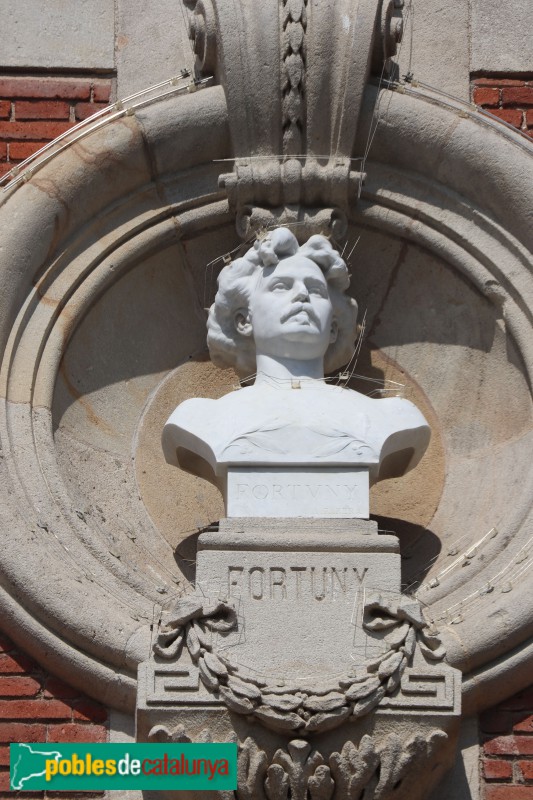 Barcelona - Parlament de Catalunya. Bust de Marià Fortuny (Antoni Parera)