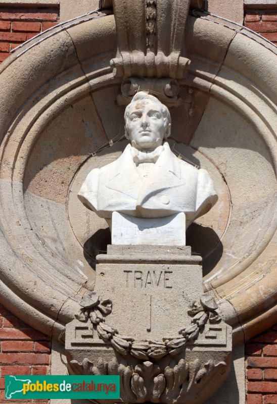 Barcelona - Parlament de Catalunya. Bust de Nicolau Travé (Damià Pradell)