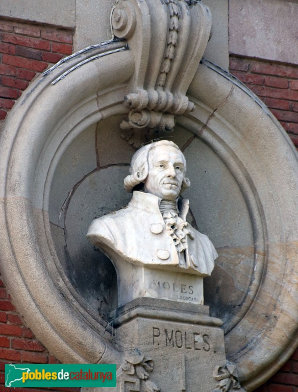 Barcelona - Parlament de Catalunya. Bust de Pere Pasqual Moles (Pere Forcada)