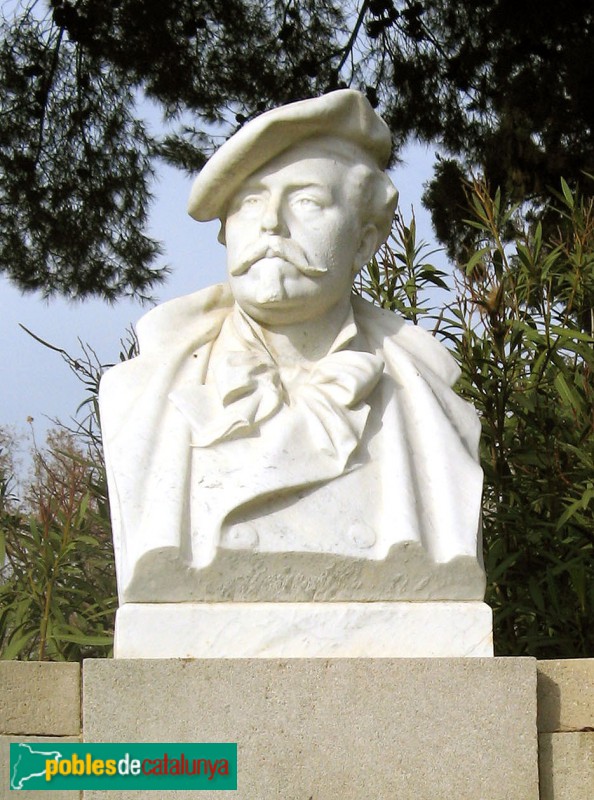 Barcelona - Parc de la Ciutadella. Monument a Joaquim Vayreda