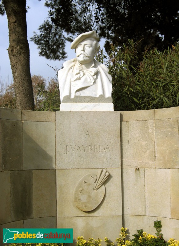 Barcelona - Parc de la Ciutadella. Monument a Joaquim Vayreda