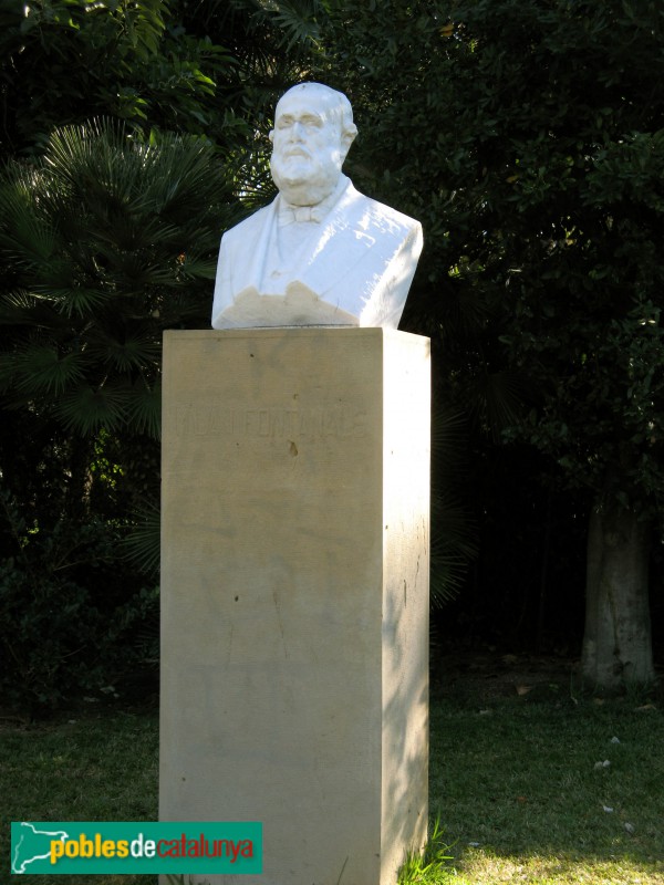 Barcelona - Parc de la Ciutadella. Monument a Milà i Fontanals