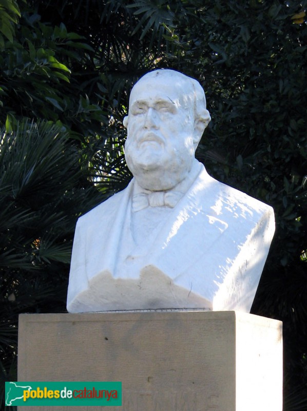 Barcelona - Parc de la Ciutadella. Monument a Milà i Fontanals