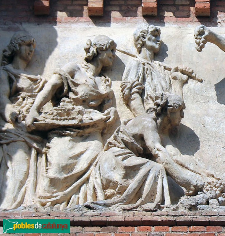 Barcelona - Arc de Triomf. Fris de l'Agricultura, la Indústria i el Comerç