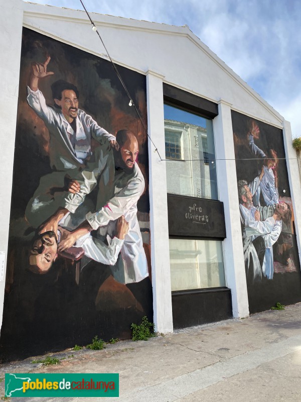 Granollers - Roca Umbert. Fàbrica de les Arts. Mural Scientia