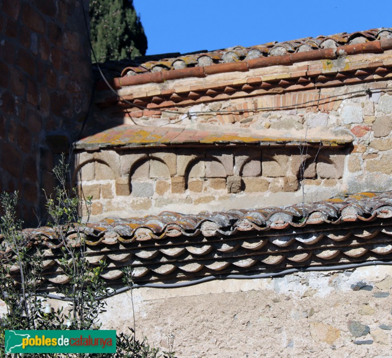 La Roca del Vallès - Santa Agnès de Malanyanes. Restes de l'absis romànic