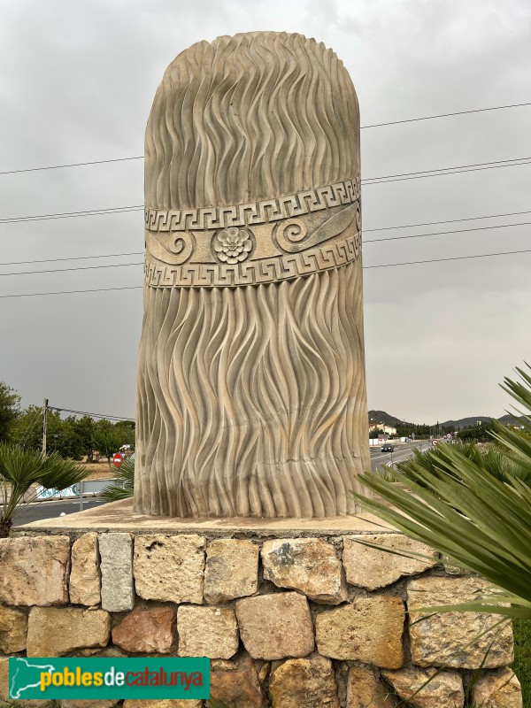 Roda de Berà - Cap d'una dona d'època romana