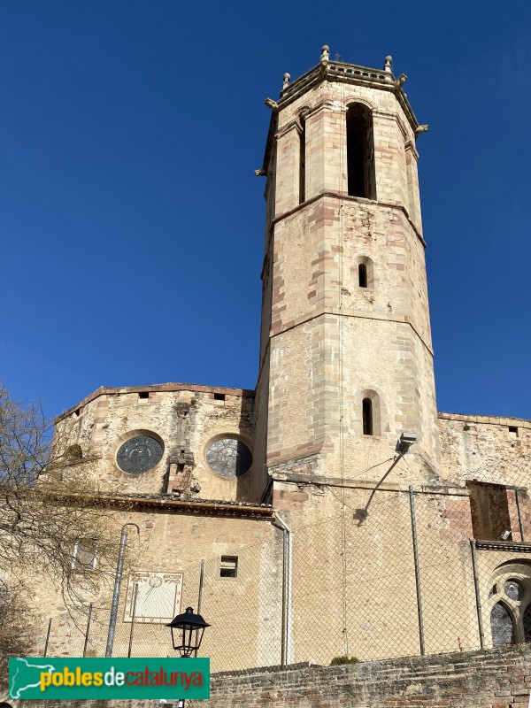 Caldes de Motbui - Església de Santa Maria. Campanar