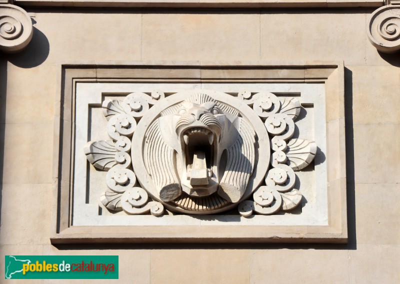 Barcelona - Edifici Caixa Catalunya. Escultura