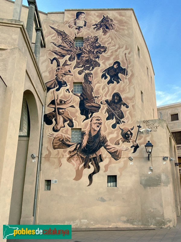 Caldes de Montbui - Mural de l'Escaldarium